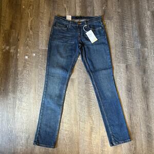 Levis 524 Size 9 Meduim Ultra Low Rise Stretch Skinny Denim Jeans NEW